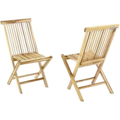 VCM Teak Gartenstühle Set - Klappbare Holzmöbel für Außen VCM Teak Gartenstühle Set - Klappbare Holzmöbel für Außen