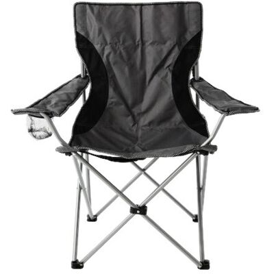 VCM Campingstuhl grau Stahlrohr B/H/L: ca. 47x47x90 cm VCM Campingstuhl grau Stahlrohr B/H/L: ca. 47x47x90 cm