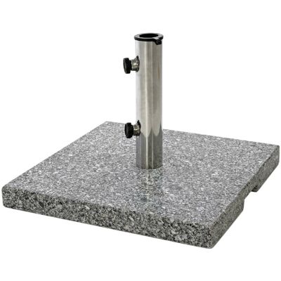 VCM Granit Quadratischer Sonnenschirmständer - 26kg, 45x45cm, Edelstahl VCM Granit Quadratischer Sonnenschirmständer - 26kg, 45x45cm, Edelstahl
