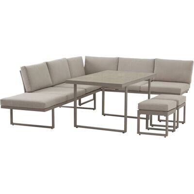 POCOline Gartensitzgruppe Tulum grau Glas POCOline Gartensitzgruppe Tulum grau Glas