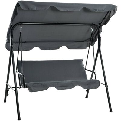 Outsunny Hollywoodschaukel grau Polyester B/H/L: ca. 110x153x172 cm Outsunny Hollywoodschaukel grau Polyester B/H/L: ca. 110x153x172 cm