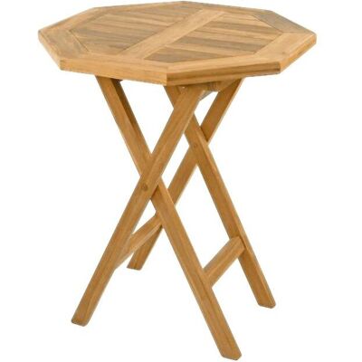 Teak Gartentisch - 60cm Achteckig, Klappbar, Langlebig Teak Gartentisch - 60cm Achteckig, Klappbar, Langlebig