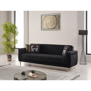 Schlafsofa Lozan schwarz Microfaser B/H/T: ca. 230x86x84 cm Schlafsofa Lozan schwarz Microfaser B/H/T: ca. 230x86x84 cm