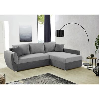 Ecksofa mit Bettfunktion und Bettkasten anthrazit grau Polyester B/H/T: ca. 247x82x178 cm Ecksofa mit Bettfunktion und Bettkasten anthrazit grau Polyester B/H/T: ca. 247x82x178 cm