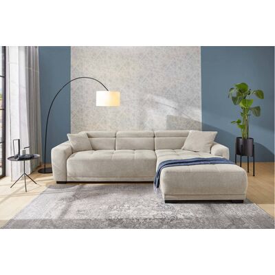 Ecksofa mit elektrischer Sitztiefenverstellung beige Microfaser B/H/T: ca. 296x105x200 cm Ecksofa mit elektrischer Sitztiefenverstellung beige Microfaser B/H/T: ca. 296x105x200 cm