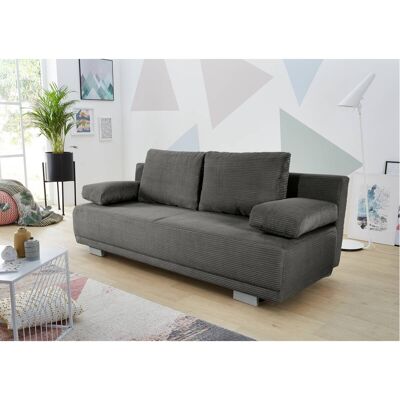 Schlafsofa grau Microfaser B/H/T: ca. 196x78x82 cm Schlafsofa grau Microfaser B/H/T: ca. 196x78x82 cm