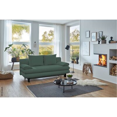 Schlafsofa Bern grün Microfaser B/H/T: ca. 190x93x92 cm Schlafsofa Bern grün Microfaser B/H/T: ca. 190x93x92 cm