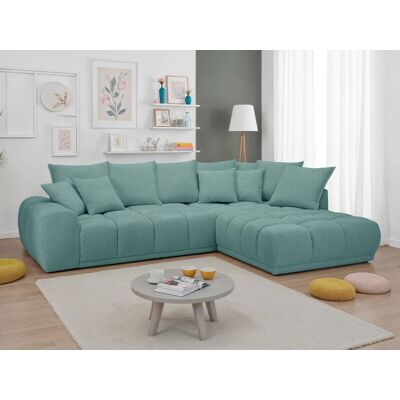 Ecksofa blaugrau Microfaser B/H/T: ca. 312x97x229 cm Ecksofa blaugrau Microfaser B/H/T: ca. 312x97x229 cm