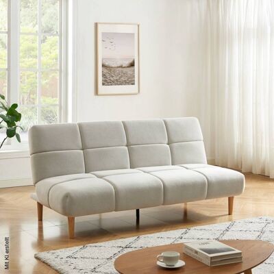 Schlafsofa beige Polyester B/H/T: ca. 190x90x91 cm Schlafsofa beige Polyester B/H/T: ca. 190x90x91 cm