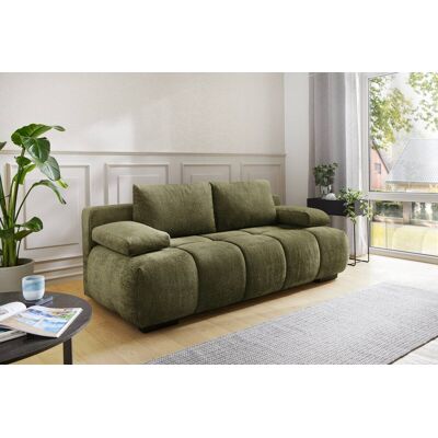 Schlafsofa grün Kunststoff B/H/T: ca. 213x86x101 cm Schlafsofa grün Kunststoff B/H/T: ca. 213x86x101 cm