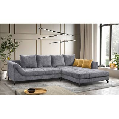 Ecksofa grau Microfaser B/H/T: ca. 306x92x203 cm Ecksofa grau Microfaser B/H/T: ca. 306x92x203 cm