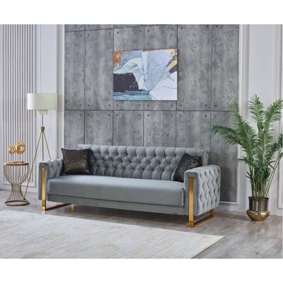 Schlafsofa Crystal braun grau B/H/T: ca. 235x86x87 cm Schlafsofa Crystal braun grau B/H/T: ca. 235x86x87 cm