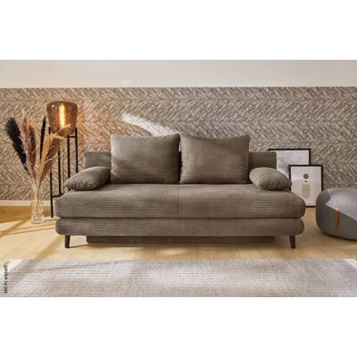 Schlafsofa taupe Microfaser B/H/T: ca. 202x74x99 cm Schlafsofa taupe Microfaser B/H/T: ca. 202x74x99 cm