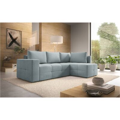 Ecksofa mit Bettfunktion und Bettkasten blau Flachgewebe B/T: ca. 238x167 cm Ecksofa mit Bettfunktion und Bettkasten blau Flachgewebe B/T: ca. 238x167 cm