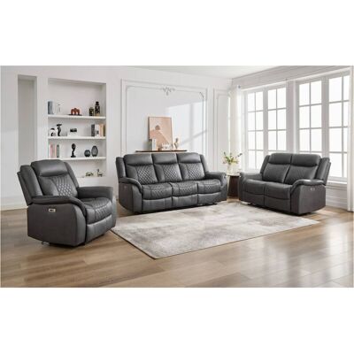 Sofa Pedro grau Microfaser B/H/T: ca. 220x108x94 cm Sofa Pedro grau Microfaser B/H/T: ca. 220x108x94 cm