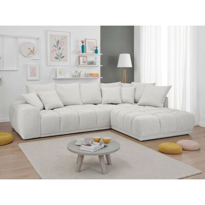 Ecksofa elfenbein Microfaser B/H/T: ca. 312x97x229 cm Ecksofa elfenbein Microfaser B/H/T: ca. 312x97x229 cm