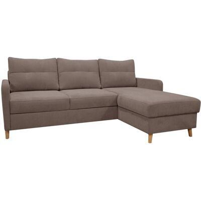 Ecksofa mit Bettfunktion und Bettkasten taupe Webstoff B/H/T: ca. 217x93x159 cm Ecksofa mit Bettfunktion und Bettkasten taupe Webstoff B/H/T: ca. 217x93x159 cm