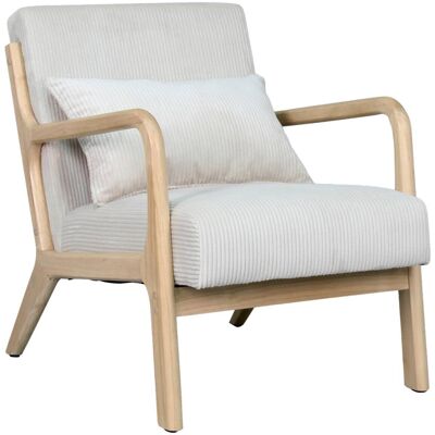 byLIVING Sessel NOHR natur weiß B/H/T: ca. 65,2x80,6x76 cm byLIVING Sessel NOHR natur weiß B/H/T: ca. 65,2x80,6x76 cm