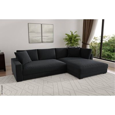 Ecksofa schwarz Microfaser B/H/T: ca. 300x83x190 cm Ecksofa schwarz Microfaser B/H/T: ca. 300x83x190 cm