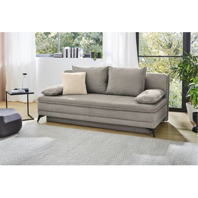 Dauerschlafsofa grau Microfaser B/H/T: ca. 202x87x106 cm Dauerschlafsofa grau Microfaser B/H/T: ca. 202x87x106 cm