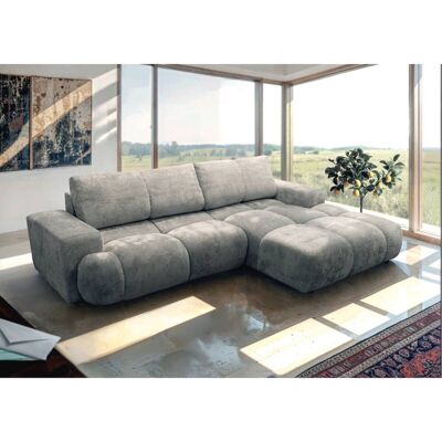 Ecksofa mit Bettfunktion grau Microfaser B/H/T: ca. 288x69x187 cm Ecksofa mit Bettfunktion grau Microfaser B/H/T: ca. 288x69x187 cm