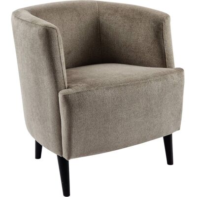 Sessel dunkelbeige Webstoff B/H/T: ca. 75x70x70 cm Sessel dunkelbeige Webstoff B/H/T: ca. 75x70x70 cm