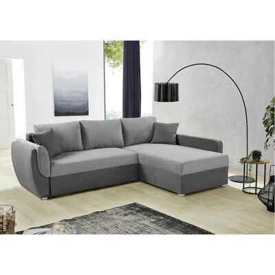 Ecksofa mit Bettfunktion und Bettkasten anthrazit grau Polyester B/H/T: ca. 247x82x178 cm Ecksofa mit Bettfunktion und Bettkasten anthrazit grau Polyester B/H/T: ca. 247x82x178 cm