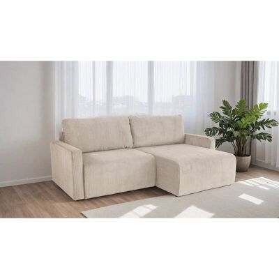 Ecksofa mit Bettfunktion und Bettkasten pearl Microfaser B/H/T: ca. 227x92x146 cm Ecksofa mit Bettfunktion und Bettkasten pearl Microfaser B/H/T: ca. 227x92x146 cm