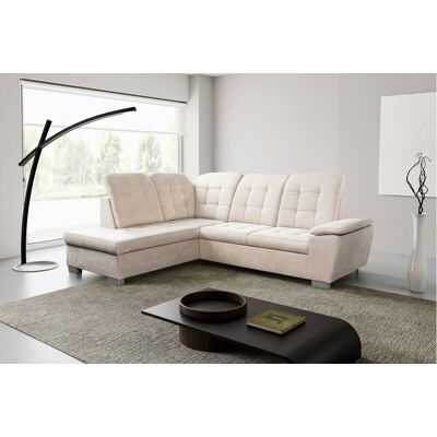 Ecksofa mit Bettfunktion und Bettkasten pearl Microfaser B/H/T: ca. 260x107x214 cm Ecksofa mit Bettfunktion und Bettkasten pearl Microfaser B/H/T: ca. 260x107x214 cm