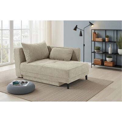 Recamiere Greige Microfaser B/H/T: ca. 155x81x73 cm Recamiere Greige Microfaser B/H/T: ca. 155x81x73 cm