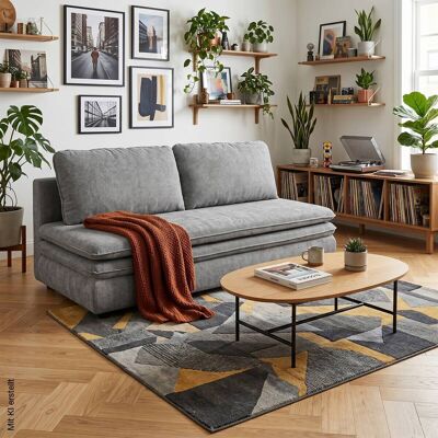 Schlafsofa Fiesta grau Microfaser B/H/T: ca. 200x89x85 cm Schlafsofa Fiesta grau Microfaser B/H/T: ca. 200x89x85 cm