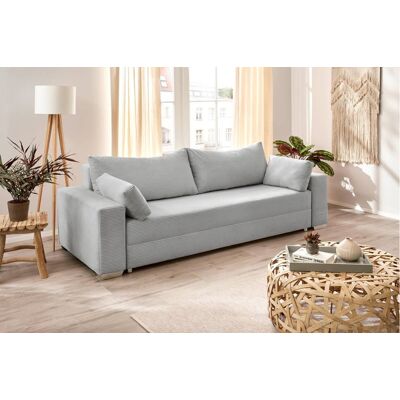 Schlafsofa Turin silber Kunststoff B/H/T: ca. 240x74x95 cm Schlafsofa Turin silber Kunststoff B/H/T: ca. 240x74x95 cm