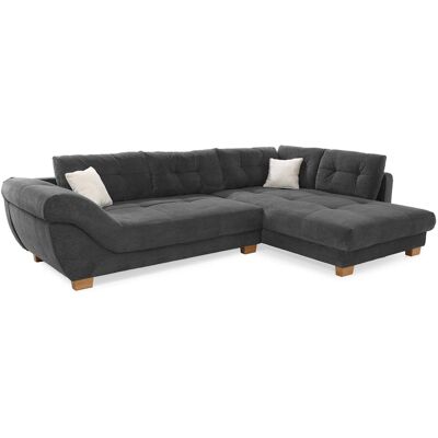 Ecksofa grau Microfaser B/H/T: ca. 346x90x221 cm Ecksofa grau Microfaser B/H/T: ca. 346x90x221 cm