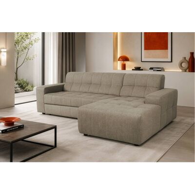 Ecksofa mit Bettfunktion graubraun Flachgewebe B/H/T: ca. 267x93x163 cm Ecksofa mit Bettfunktion graubraun Flachgewebe B/H/T: ca. 267x93x163 cm