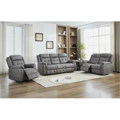 Sofa Philip grau Microfaser B/H/T: ca. 208x103x95 cm Sofa Philip grau Microfaser B/H/T: ca. 208x103x95 cm