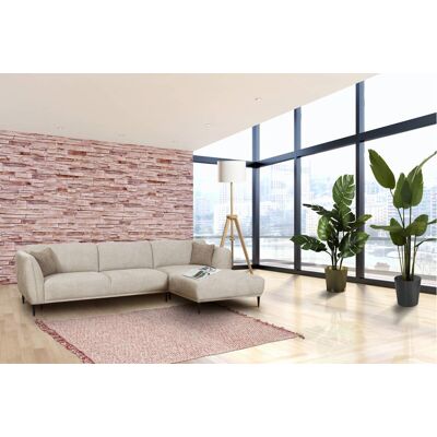 Ecksofa creme Microfaser B/H/T: ca. 293x95x178 cm Ecksofa creme Microfaser B/H/T: ca. 293x95x178 cm