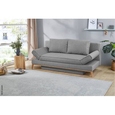 Schlafsofa grau Microfaser B/H/T: ca. 198x87x92 cm Schlafsofa grau Microfaser B/H/T: ca. 198x87x92 cm