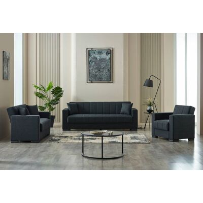 Sofa 3-2-1 Jerry anthrazit Microfaser Sofa 3-2-1 Jerry anthrazit Microfaser