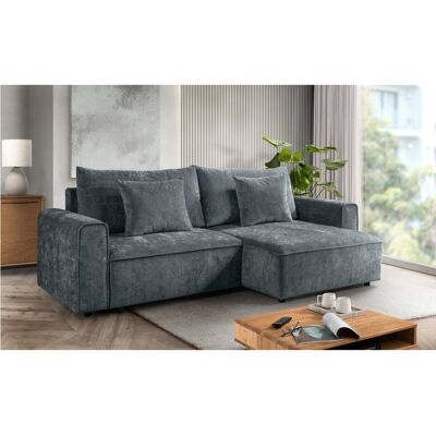 Ecksofa mit Bettfunktion und Bettkasten dunkelgrau Microfaser B/T: ca. 269x147 cm Ecksofa mit Bettfunktion und Bettkasten dunkelgrau Microfaser B/T: ca. 269x147 cm