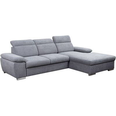 Ecksofa mit Bettfunktion und Bettkasten dunkelgrau Microfaser B/H/T: ca. 285x100x182 cm Ecksofa mit Bettfunktion und Bettkasten dunkelgrau Microfaser B/H/T: ca. 285x100x182 cm