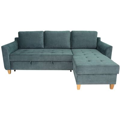 Ecksofa mit Bettfunktion und Bettkasten azur Microfaser B/H/T: ca. 231x86x150 cm Ecksofa mit Bettfunktion und Bettkasten azur Microfaser B/H/T: ca. 231x86x150 cm