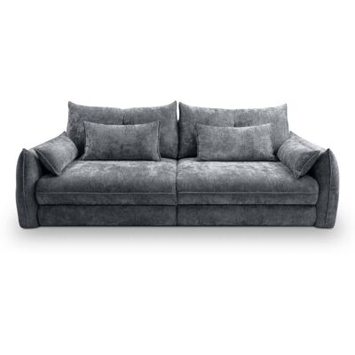 Big Sofa Delphine dunkelgrau Microfaser B/H/T: ca. 246x74x119 cm Big Sofa Delphine dunkelgrau Microfaser B/H/T: ca. 246x74x119 cm