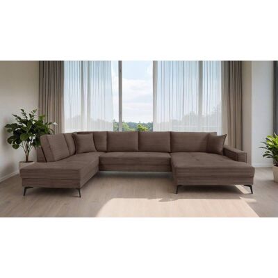 Wohnlandschaft Zero braun Microfaser B/H/T: ca. 362x86x195 cm Wohnlandschaft Zero braun Microfaser B/H/T: ca. 362x86x195 cm
