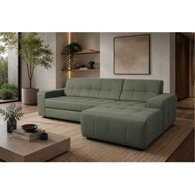 Ecksofa mit Bettfunktion grün Flachgewebe B/H/T: ca. 267x93x163 cm Ecksofa mit Bettfunktion grün Flachgewebe B/H/T: ca. 267x93x163 cm
