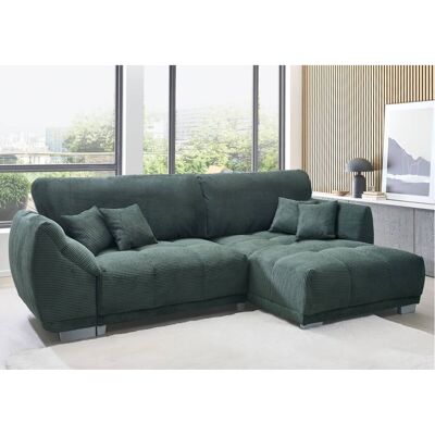 Ecksofa mit Bettfunktion und Bettkasten olive Microfaser B/H/T: ca. 288x78x179 cm Ecksofa mit Bettfunktion und Bettkasten olive Microfaser B/H/T: ca. 288x78x179 cm