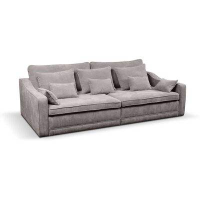 Big Sofa Evora grau Microfaser B/H/T: ca. 276x71x137 cm Big Sofa Evora grau Microfaser B/H/T: ca. 276x71x137 cm
