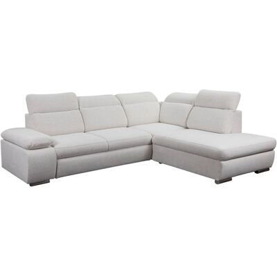 Ecksofa mit Bettfunktion und Bettkasten beige Microfaser B/H/T: ca. 282x100x232 cm Ecksofa mit Bettfunktion und Bettkasten beige Microfaser B/H/T: ca. 282x100x232 cm