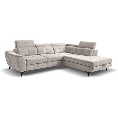 Ecksofa mit Bettfunktion und Bettkasten grau Microfaser B/H/T: ca. 274x82x231 cm Ecksofa mit Bettfunktion und Bettkasten grau Microfaser B/H/T: ca. 274x82x231 cm