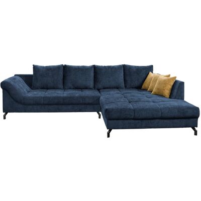Ecksofa navy Microfaser B/H/T: ca. 306x92x203 cm Ecksofa navy Microfaser B/H/T: ca. 306x92x203 cm
