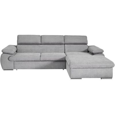 Ecksofa mit Bettfunktion und Bettkasten graubraun Ecksofa mit Bettfunktion und Bettkasten graubraun
